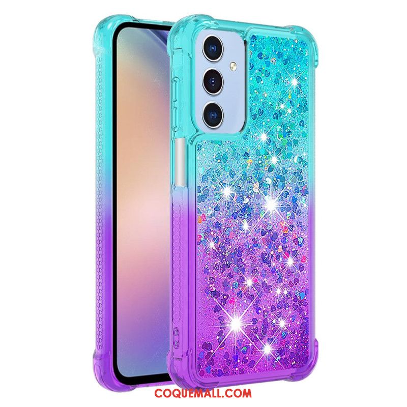 Coque Samsung Galaxy A15 5G Dégradé Paillettes