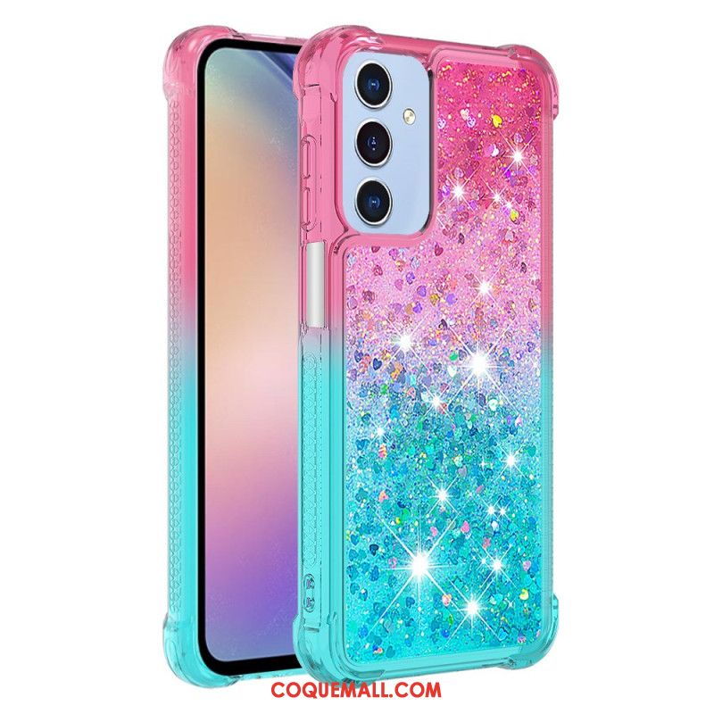 Coque Samsung Galaxy A15 5G Dégradé Paillettes