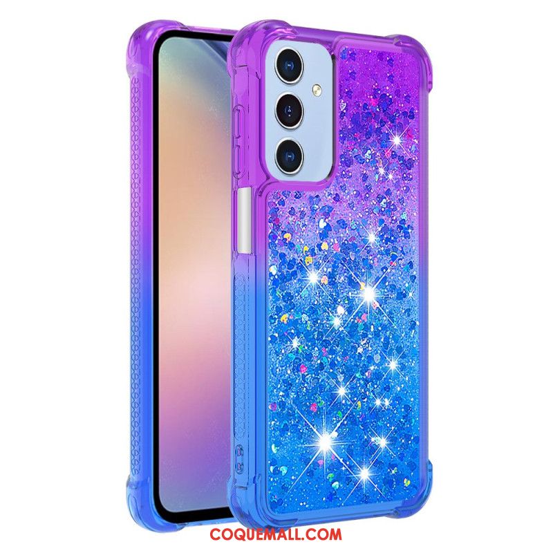 Coque Samsung Galaxy A15 5G Dégradé Paillettes