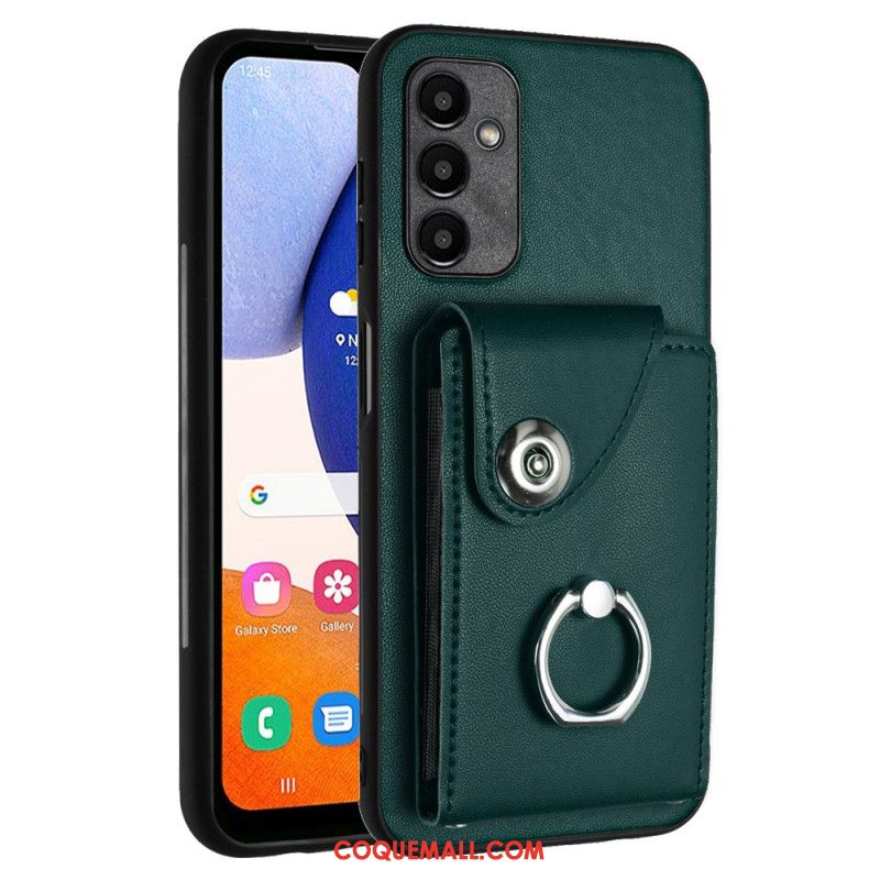 Coque Samsung Galaxy A15 5G Porte-Cartes à Soufflets