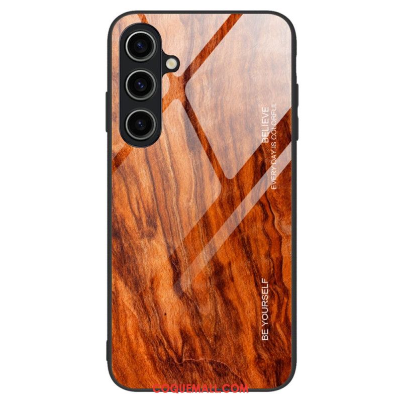 Coque Samsung Galaxy A15 5G Verre Trempé Design Bois