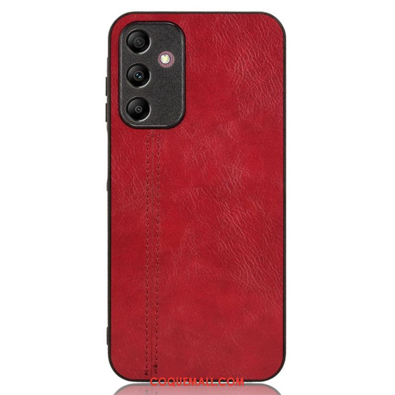 Coque Samsung Galaxy A15 Effet Cuir Coutures