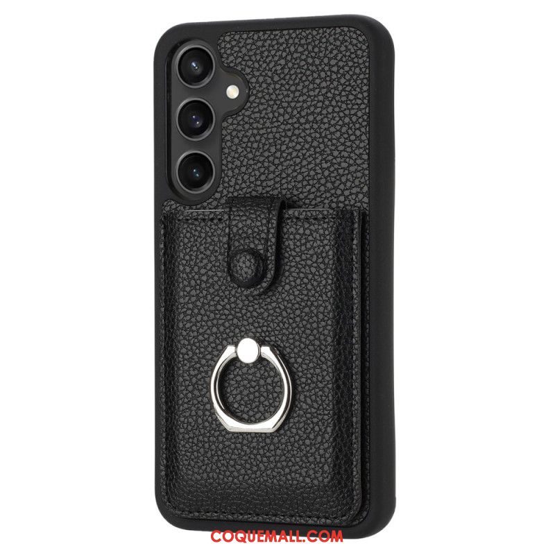 Coque Samsung Galaxy A16 4G / 5G Style Porte-Cartes et Anneau-Support