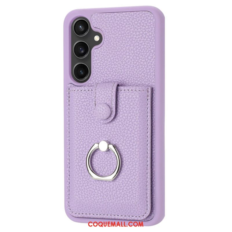 Coque Samsung Galaxy A16 4G / 5G Style Porte-Cartes et Anneau-Support