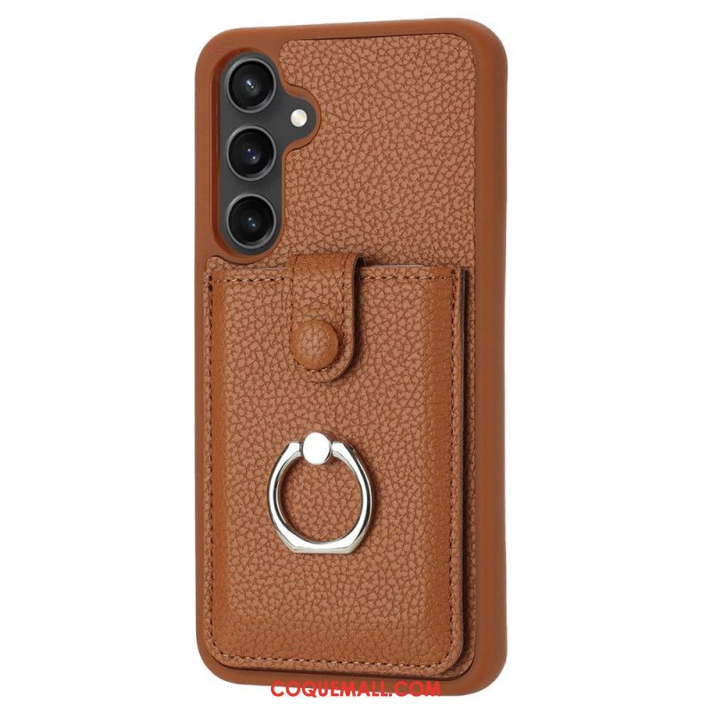 Coque Samsung Galaxy A16 4G / 5G Style Porte-Cartes et Anneau-Support