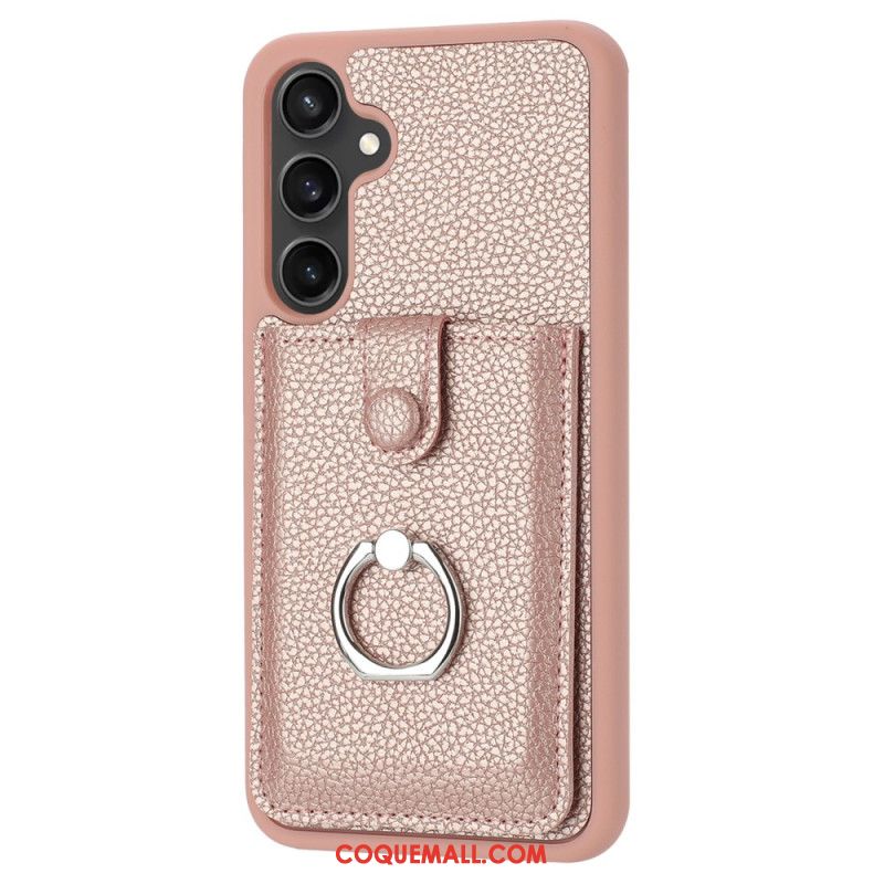 Coque Samsung Galaxy A16 4G / 5G Style Porte-Cartes et Anneau-Support