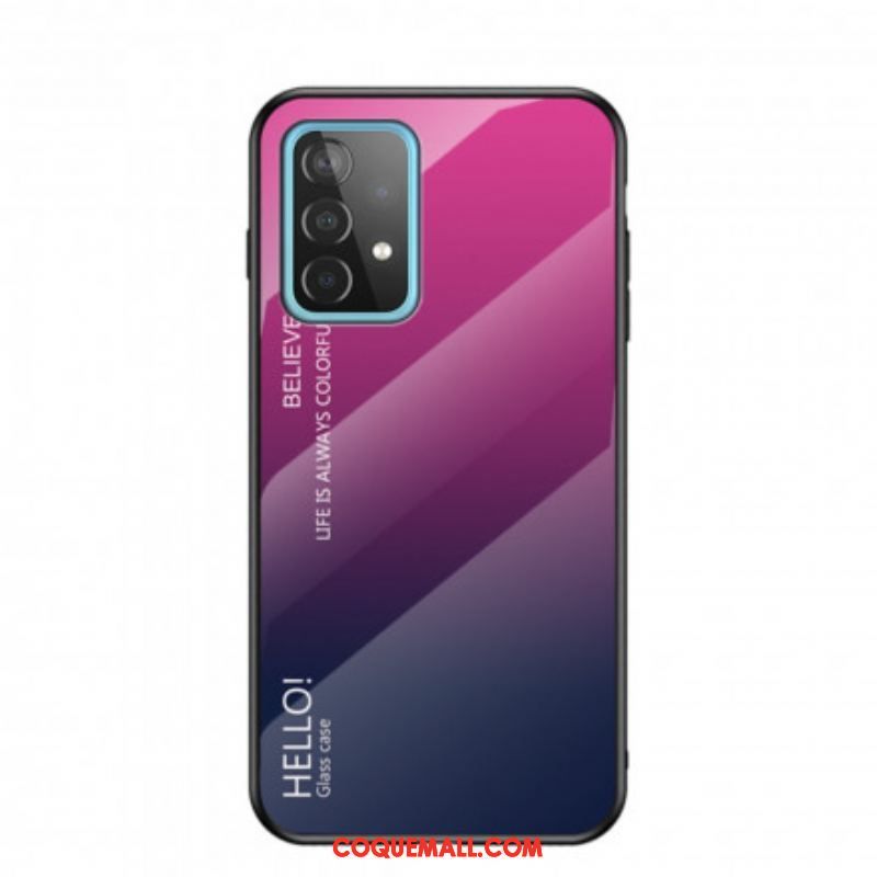 Coque Samsung Galaxy A52 4G / A52 5G / A52s 5G Verre Trempé Hello