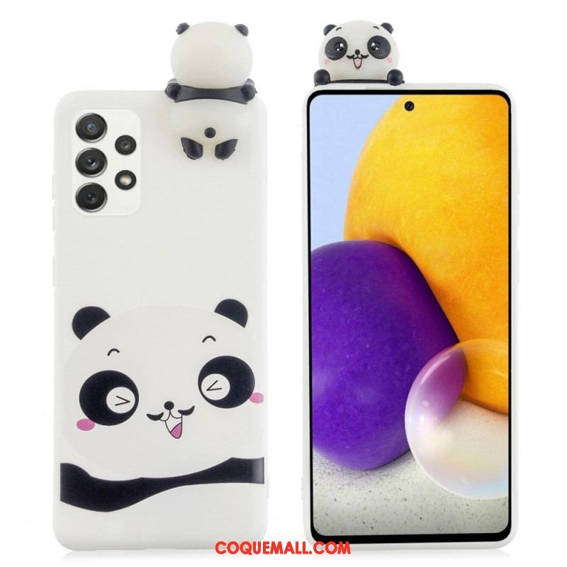 Coque Samsung Galaxy A53 5G Love Panda 3D