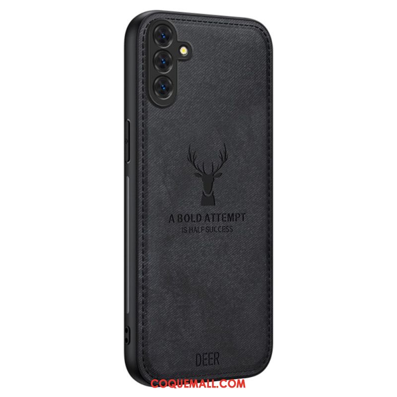 Coque Samsung Galaxy A55 5G Simili Cuir Cerf