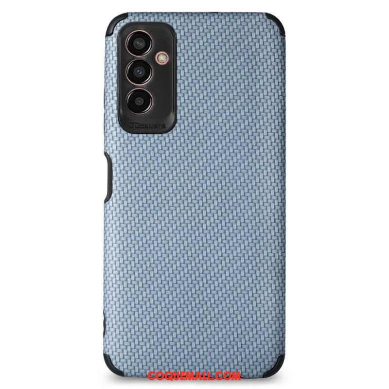 Coque Samsung Galaxy M13 Fibre Carbone Coins Renforcés