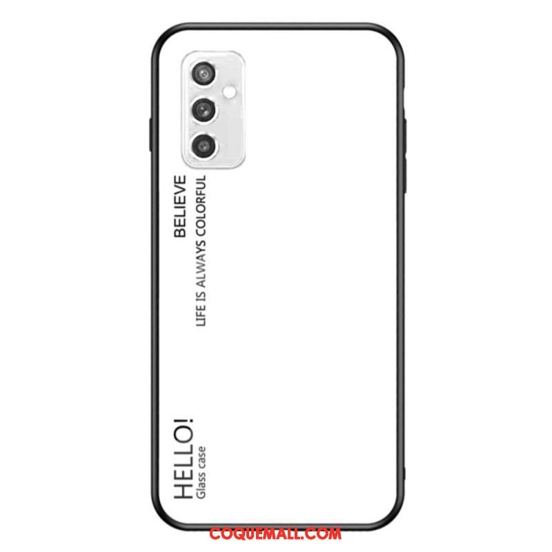 Coque Samsung Galaxy M52 5G Verre Trempé Hello