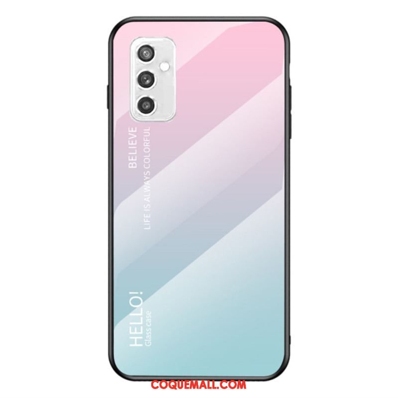 Coque Samsung Galaxy M52 5G Verre Trempé Hello