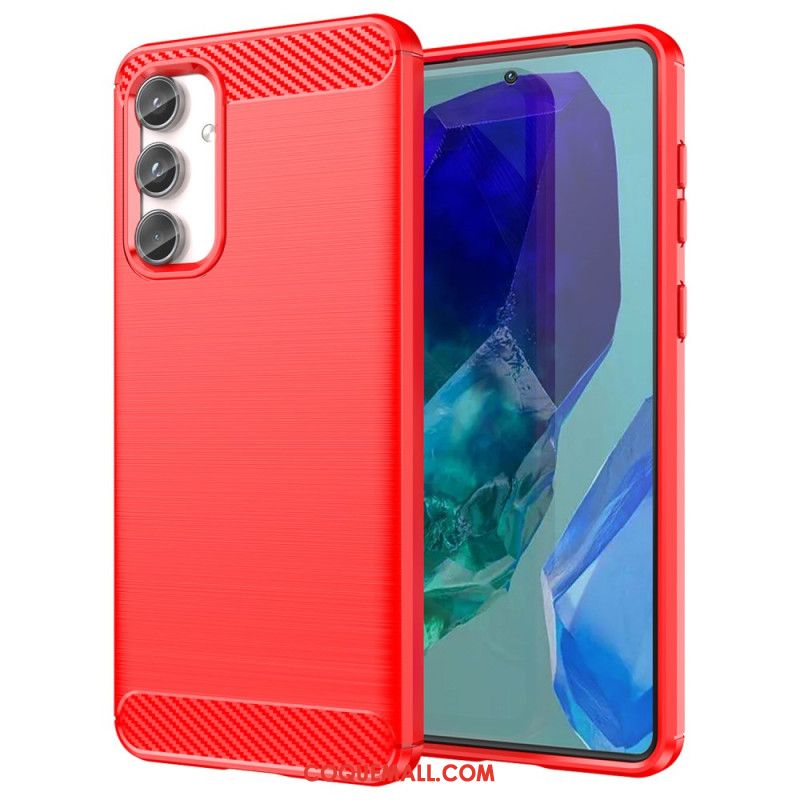 Coque Samsung Galaxy M55 5G Fibre Carbone Brossée