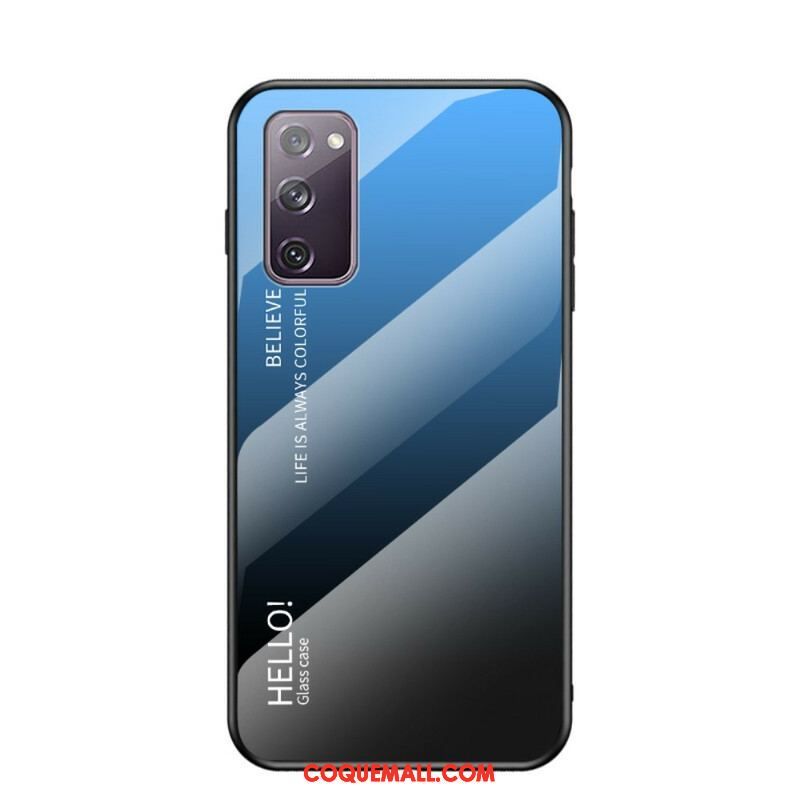 Coque Samsung Galaxy S20 FE Verre Trempé Hello