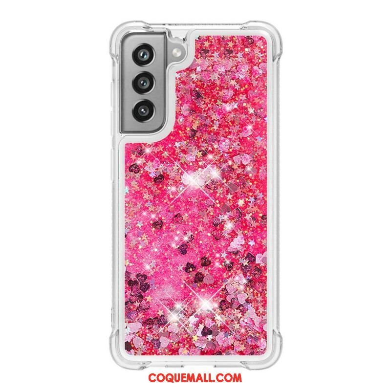 Coque Samsung Galaxy S21 FE Désires Paillettes