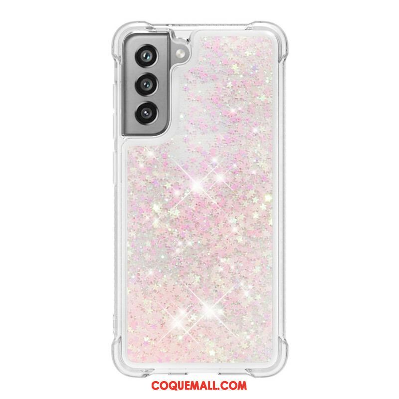 Coque Samsung Galaxy S21 FE Désires Paillettes