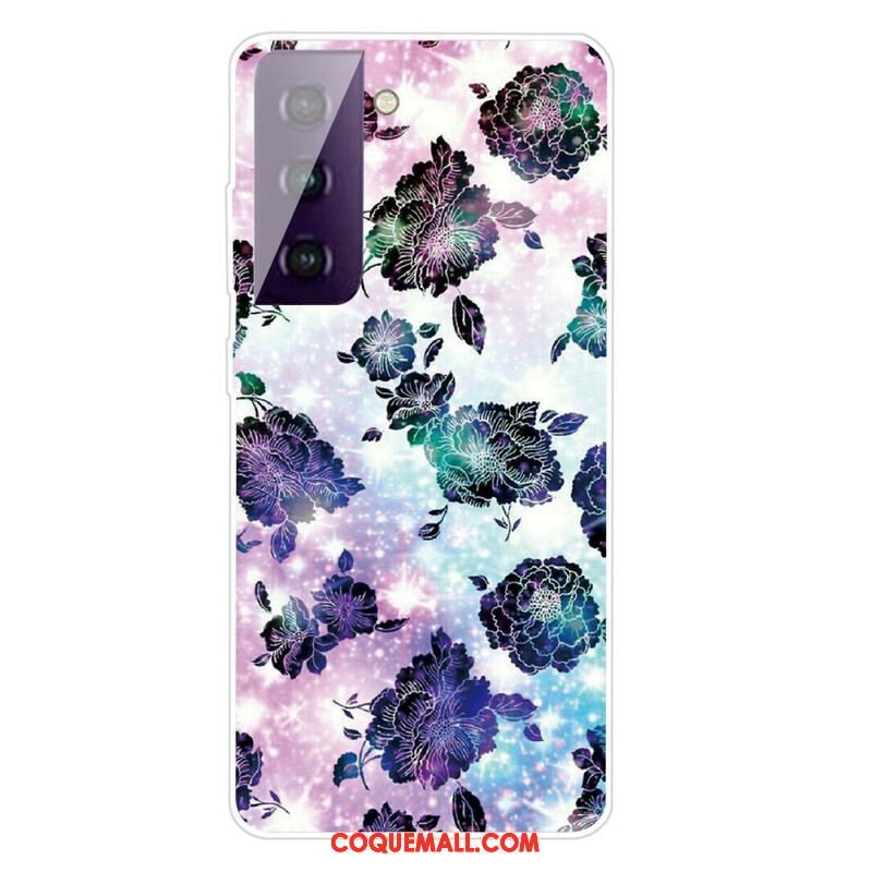 Coque Samsung Galaxy S21 FE Fleurs Graphiques