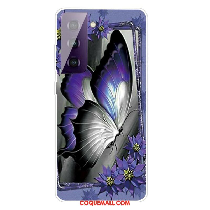 Coque Samsung Galaxy S21 FE Papillons Papillons