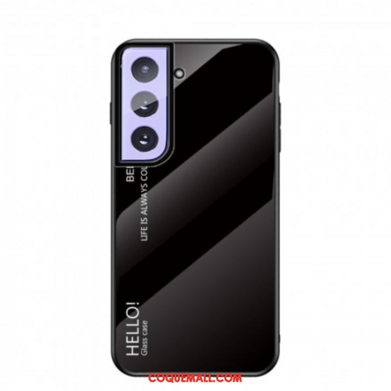 Coque Samsung Galaxy S21 Plus 5G Verre Trempé Hello