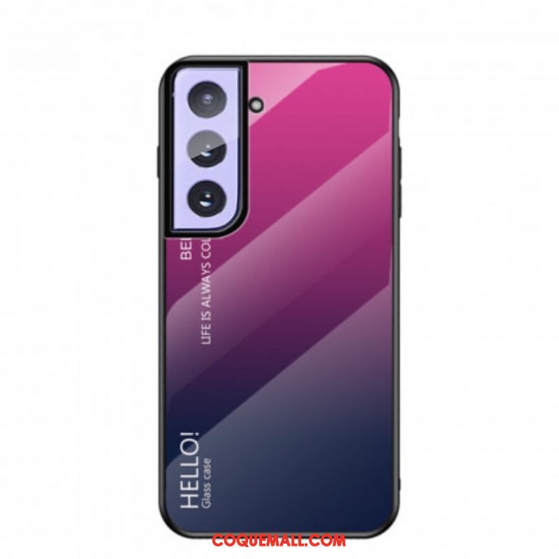 Coque Samsung Galaxy S21 Plus 5G Verre Trempé Hello