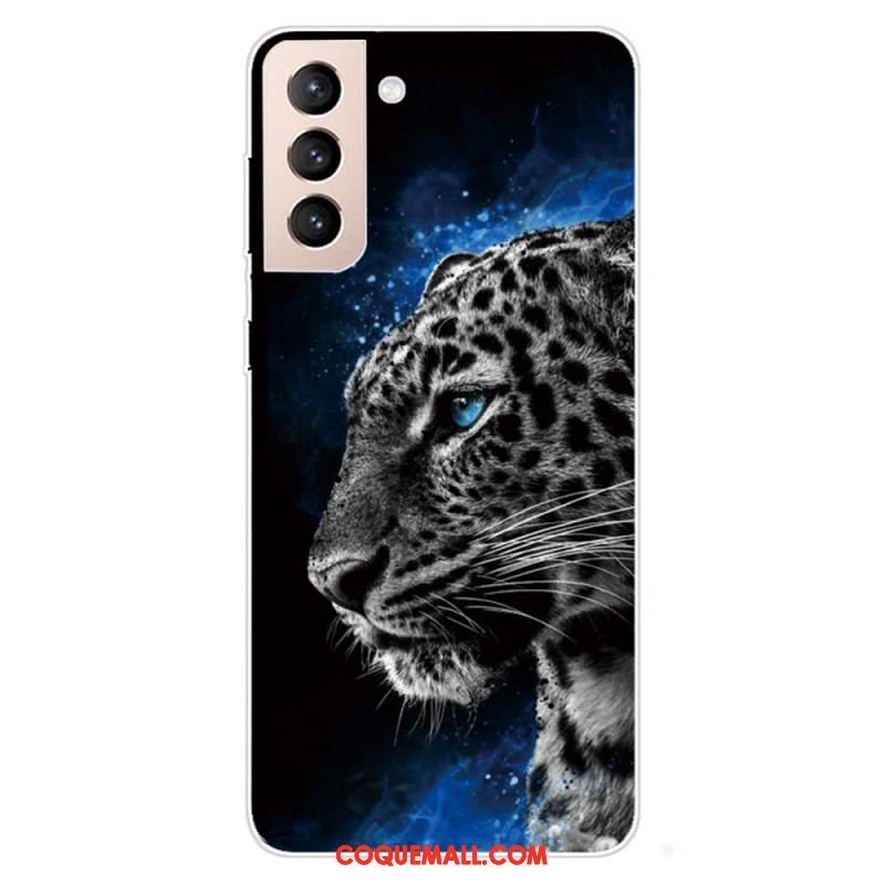 Coque Samsung Galaxy S22 5G Face de Tigre