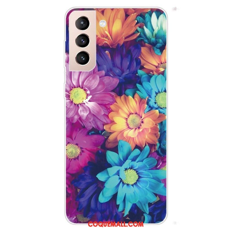 Coque Samsung Galaxy S22 5G Flexible Fleurs