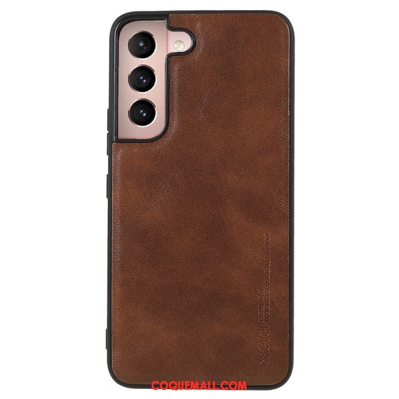 Coque Samsung Galaxy S22 5G X- Level Effet Cuir Vintage