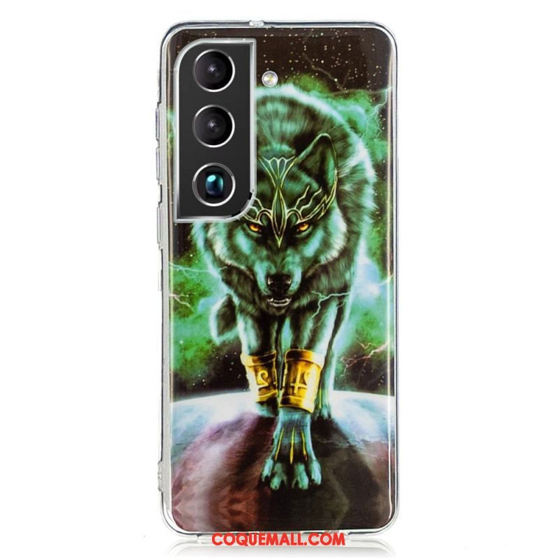 Coque Samsung Galaxy S22 Plus 5G Loup Fluorescente