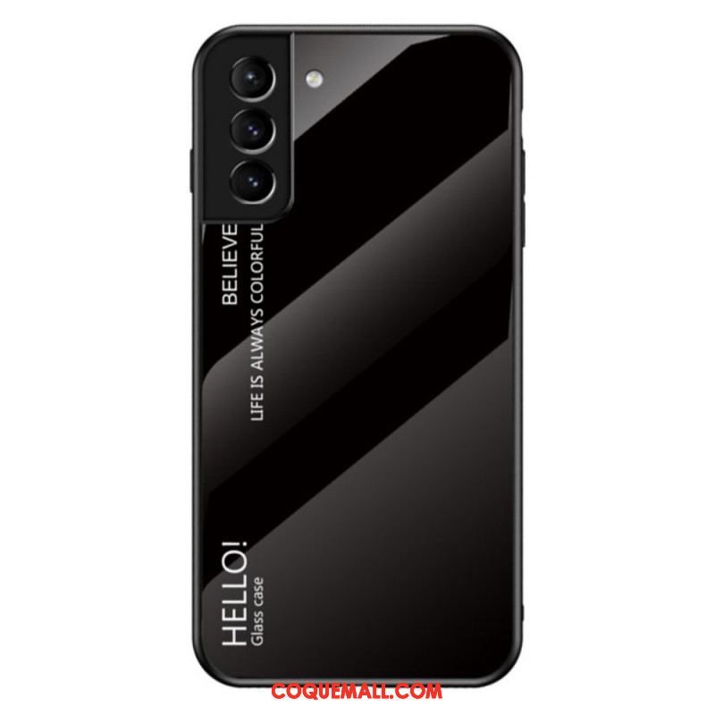 Coque Samsung Galaxy S22 Plus 5G Verre Trempé Hello