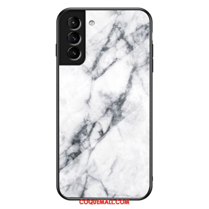 Coque Samsung Galaxy S22 Plus 5G Verre Trempé Marble Colors