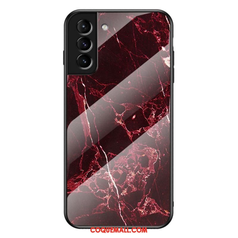 Coque Samsung Galaxy S22 Plus 5G Verre Trempé Marble Colors