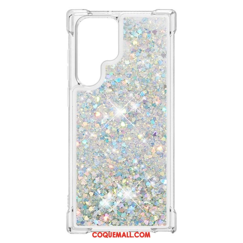 Coque Samsung Galaxy S22 Ultra 5G Désires Paillettes