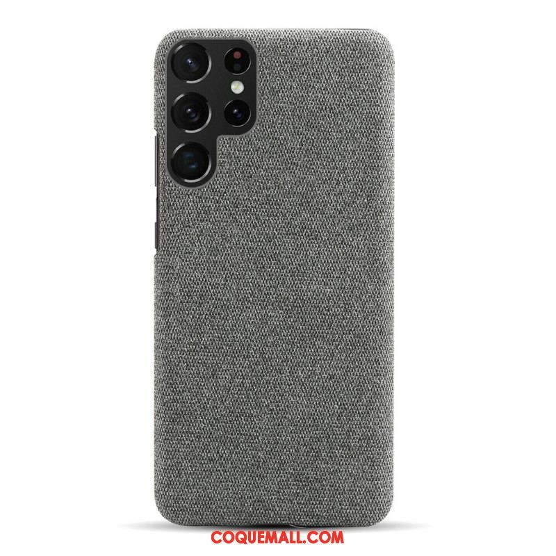 Coque Samsung Galaxy S22 Ultra 5G Texture Tissu KSQ