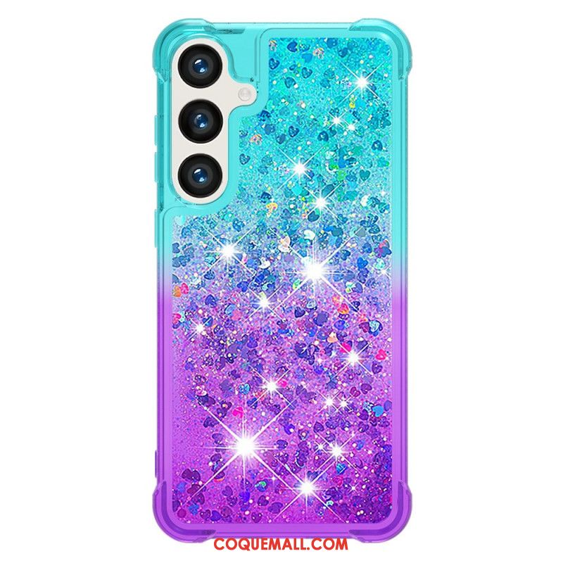 Coque Samsung Galaxy S24 5G Dégradé Paillettes