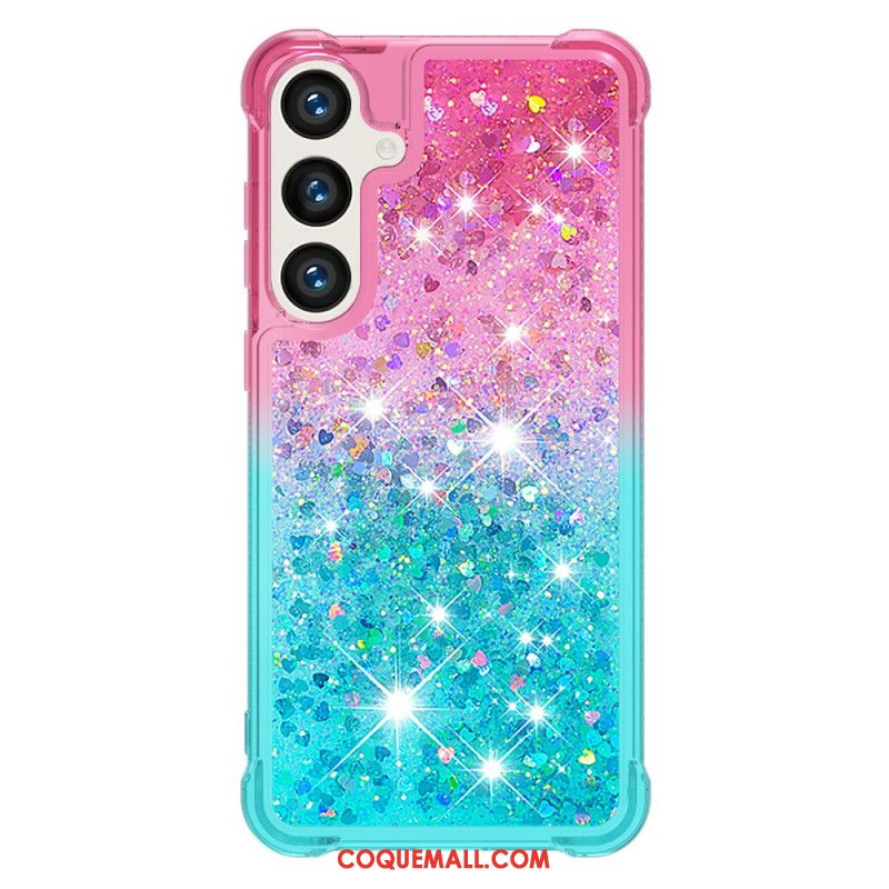 Coque Samsung Galaxy S24 5G Dégradé Paillettes