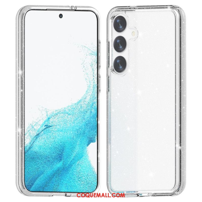 Coque Samsung Galaxy S24 5G Translucide Pailletée