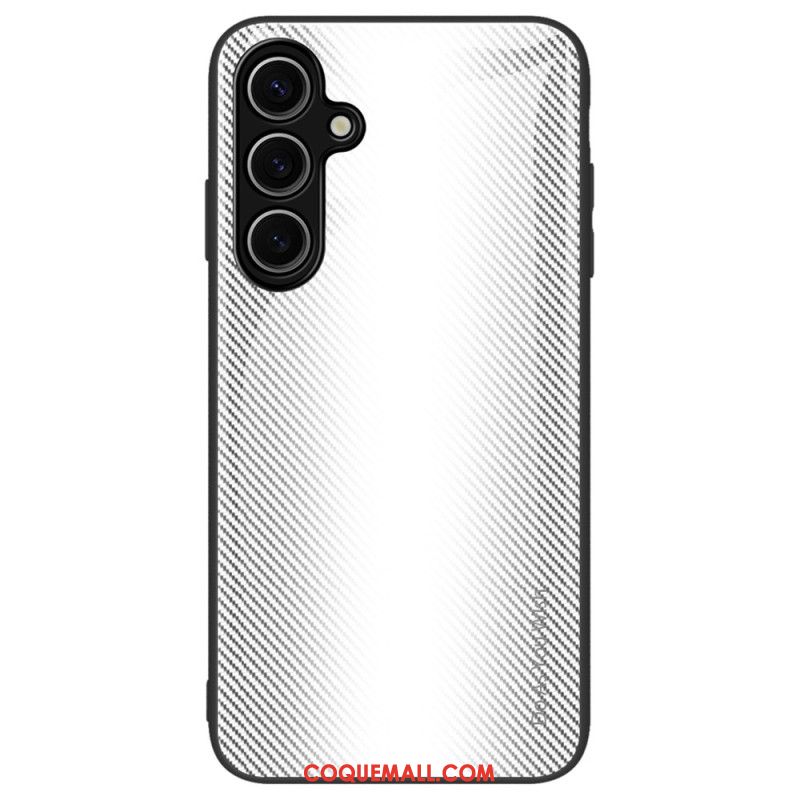 Coque Samsung Galaxy S24 FE Verre Trempé Fibre Carbone