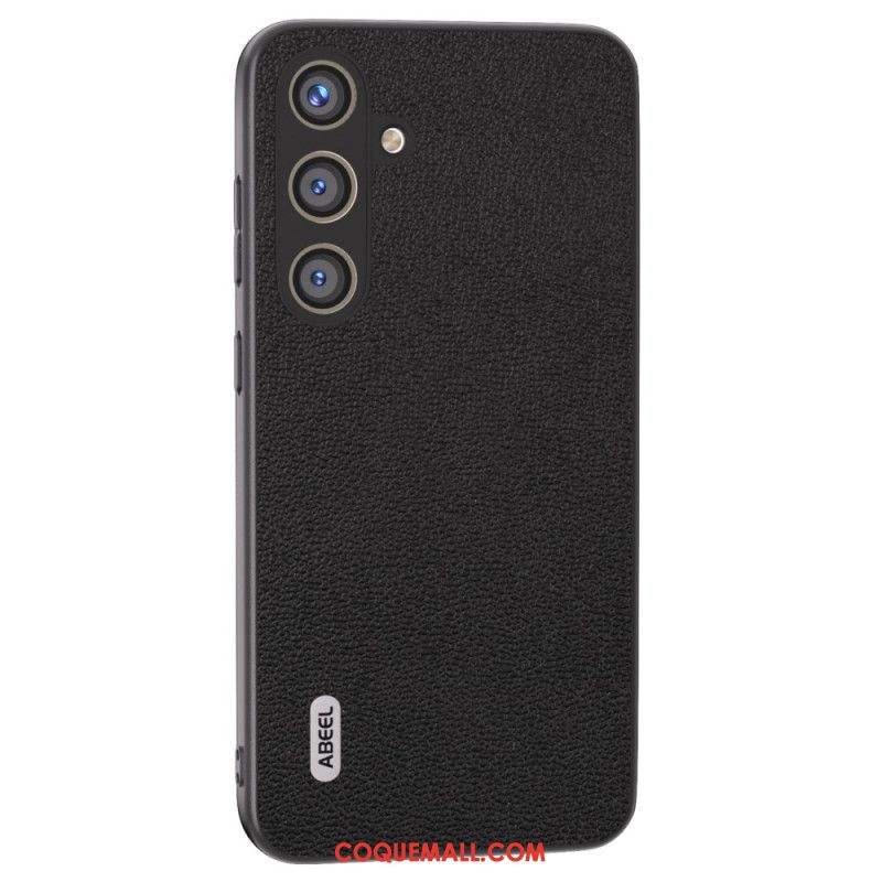 Coque Samsung Galaxy S24 Plus 5G Effet Cuir Litchi ABEEL