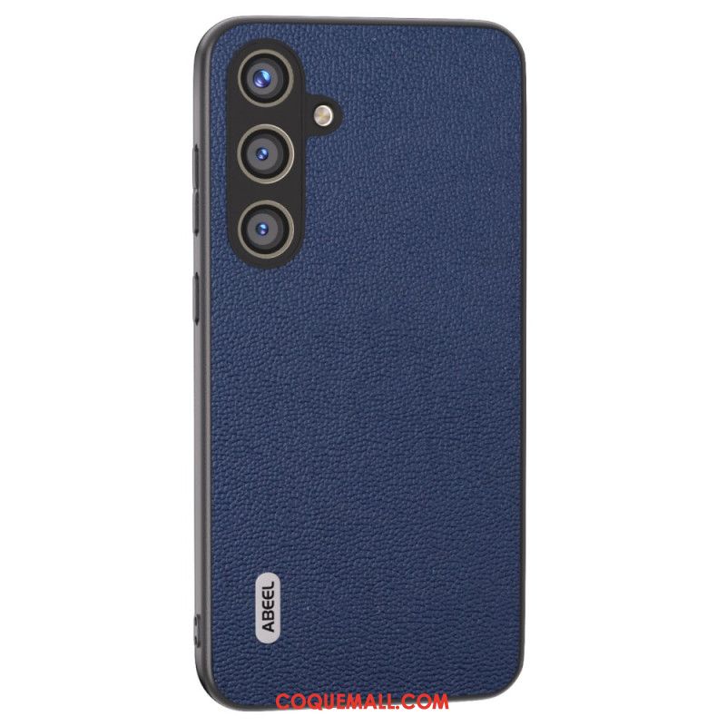 Coque Samsung Galaxy S24 Plus 5G Effet Cuir Litchi ABEEL