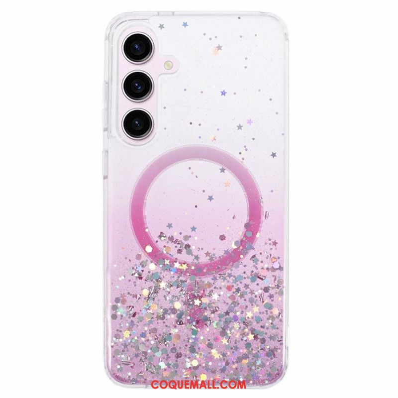 Coque Samsung Galaxy S24 Plus 5G Paillettes Compatible MagSafe