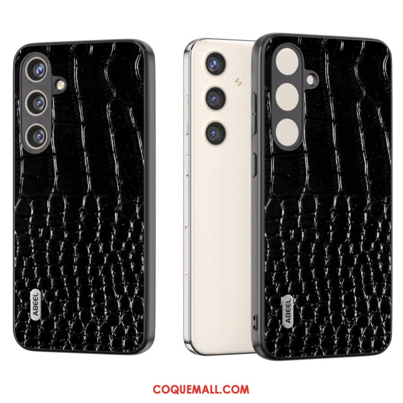 Coque Samsung Galaxy S24 Plus 5G Série Texture Crocodile ABEEL