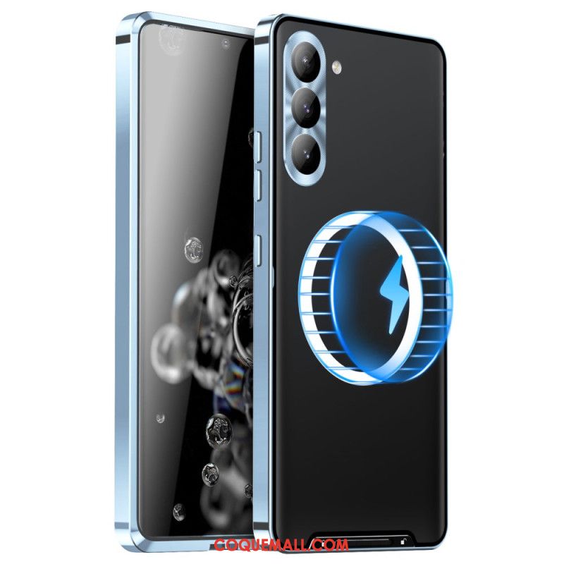 Coque Samsung Galaxy S24 Plus 5G avec Protection de Lentilles et Cadre Magnétique