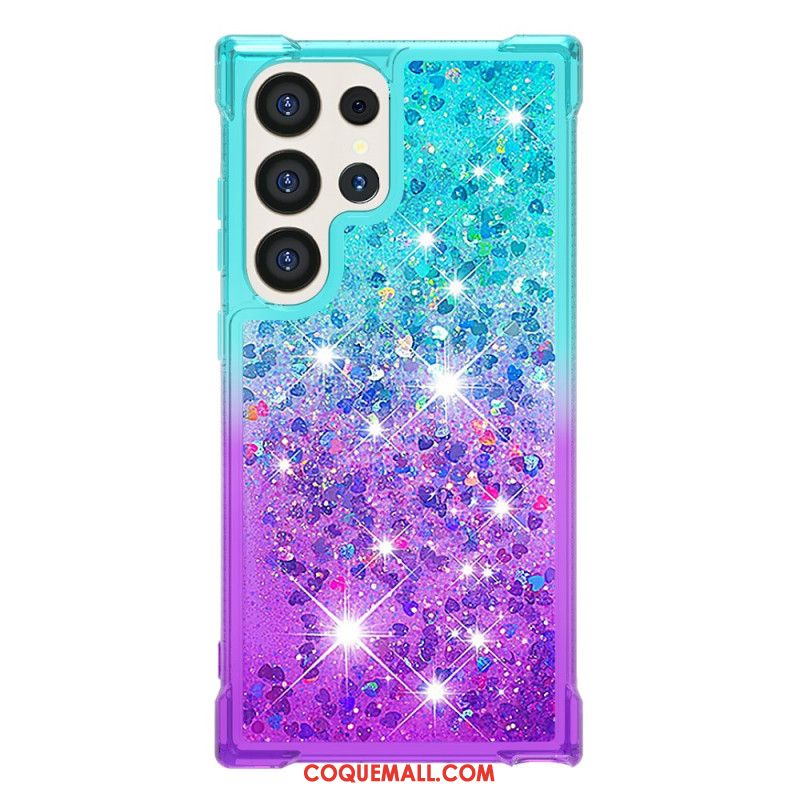 Coque Samsung Galaxy S24 Ultra 5G Paillettes Liquides