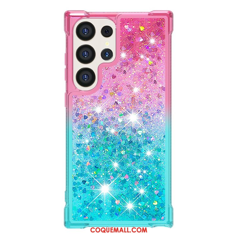 Coque Samsung Galaxy S24 Ultra 5G Paillettes Liquides