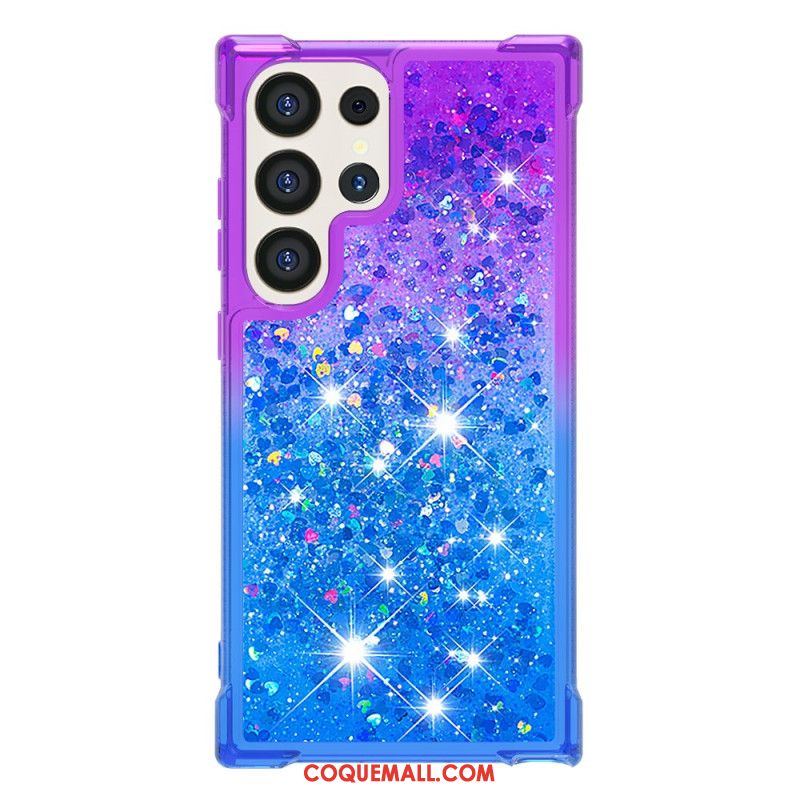 Coque Samsung Galaxy S24 Ultra 5G Paillettes Liquides