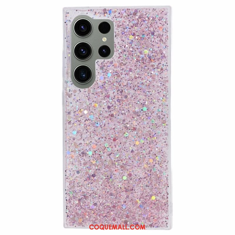 Coque Samsung Galaxy S24 Ultra 5G Paillettes Élégantes