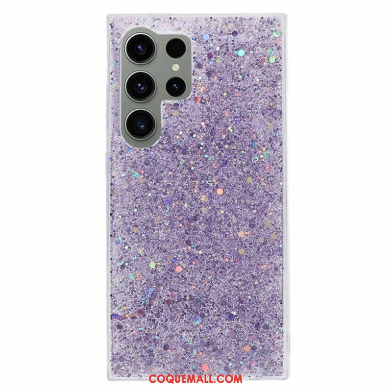 Coque Samsung Galaxy S24 Ultra 5G Paillettes Élégantes