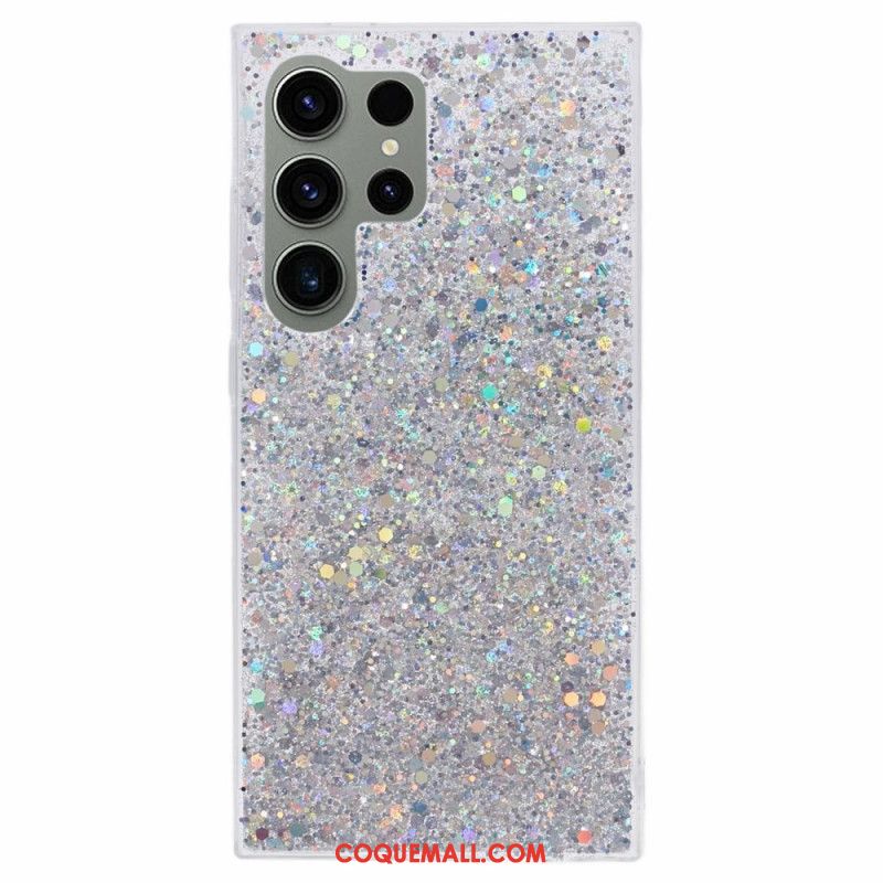 Coque Samsung Galaxy S24 Ultra 5G Paillettes Élégantes