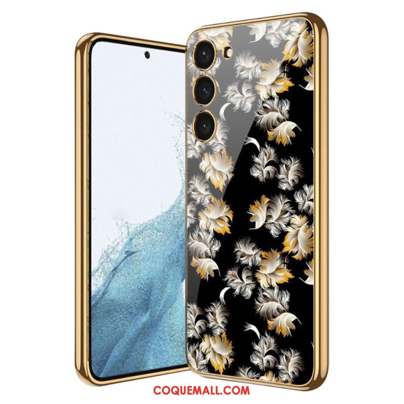 Coque Samsung Galaxy S24+ avec Motif Floral GKK