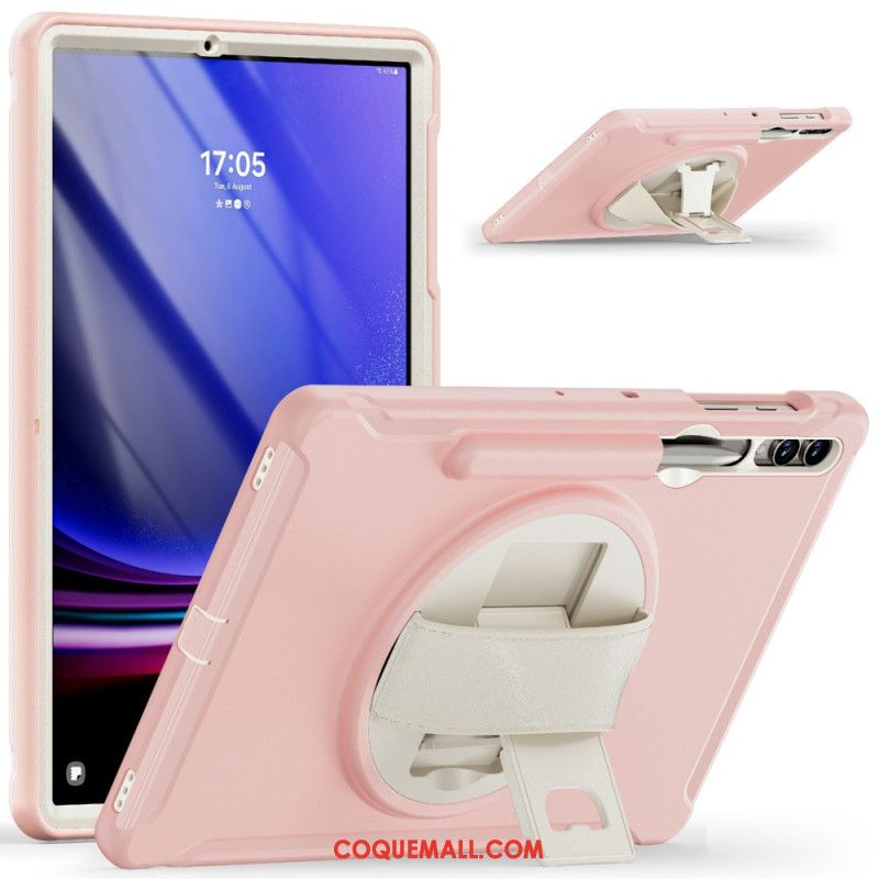 Coque Samsung Galaxy Tab S9 FE Plus/S9 Plus/ S8 Plus/S7 Plus Support pour Stylo et Béquille